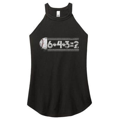 Funny 6+4+3=2 Baseball Women's Perfect Tri Rocker Tank