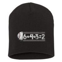 Funny 6+4+3=2 Baseball Short Acrylic Beanie