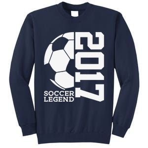 Football 6th Birthday Soccer Legend 2017 Tall Sweatshirt