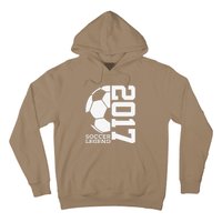 Football 6th Birthday Soccer Legend 2017 Hoodie