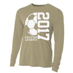 Football 6th Birthday Soccer Legend 2017 Cooling Performance Long Sleeve Crew