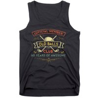 Funny 60th Birthday Old Balls Club 60 Year Old Golfer Tank Top