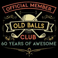 Funny 60th Birthday Old Balls Club 60 Year Old Golfer Cooling Performance Crew T-Shirt