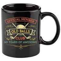 Funny 60th Birthday Old Balls Club 60 Year Old Golfer 11oz C Handle Ceramic Mug