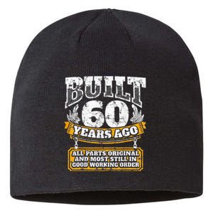 Funny 60th Birthday Bday Gift Saying Age 60 Year Joke Sustainable Beanie