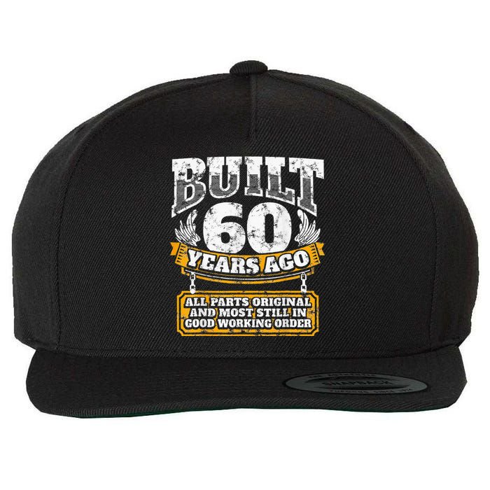 Funny 60th Birthday Bday Gift Saying Age 60 Year Joke Wool Snapback Cap