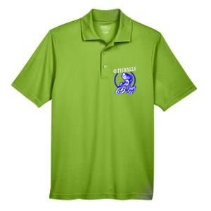 Funny 65th Birthday Fishing Fisherman 65 Years Old Gift Men's Origin Performance Pique Polo