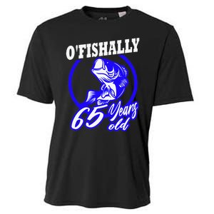 Funny 65th Birthday Fishing Fisherman 65 Years Old Gift Cooling Performance Crew T-Shirt