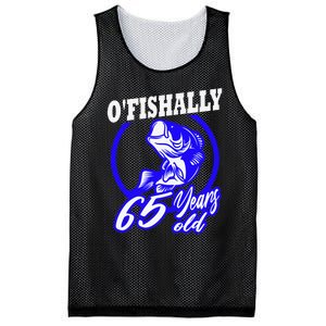 Funny 65th Birthday Fishing Fisherman 65 Years Old Gift Mesh Reversible Basketball Jersey Tank