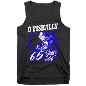 Funny 65th Birthday Fishing Fisherman 65 Years Old Gift Tank Top