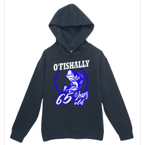 Funny 65th Birthday Fishing Fisherman 65 Years Old Gift Urban Pullover Hoodie