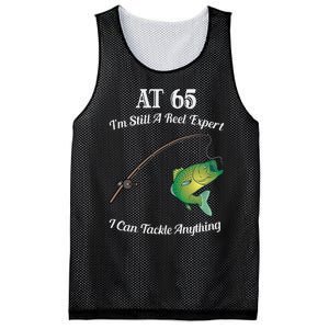 Funny 65th Birthday Gift 65YearOld Fisherman Fishing Mesh Reversible Basketball Jersey Tank