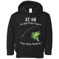 Funny 65th Birthday Gift 65YearOld Fisherman Fishing Toddler Hoodie