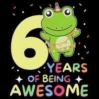 Frog 6th Birthday For Six Years Old Impact Tech Backpack
