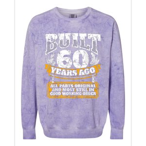 Funny 60th Birthday Bday Gift Saying Age 60 Year Joke Colorblast Crewneck Sweatshirt