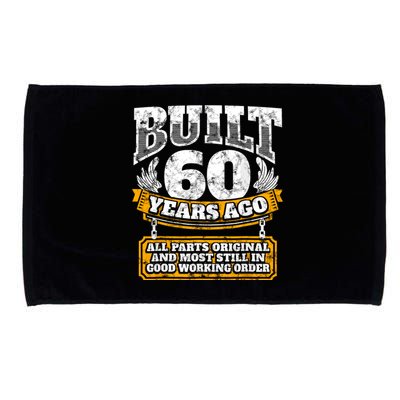 Funny 60th Birthday Bday Gift Saying Age 60 Year Joke Microfiber Hand Towel