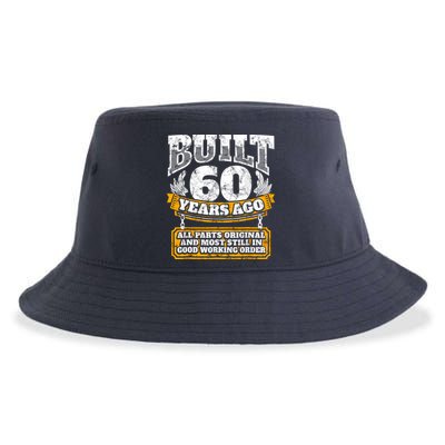 Funny 60th Birthday Bday Gift Saying Age 60 Year Joke Sustainable Bucket Hat
