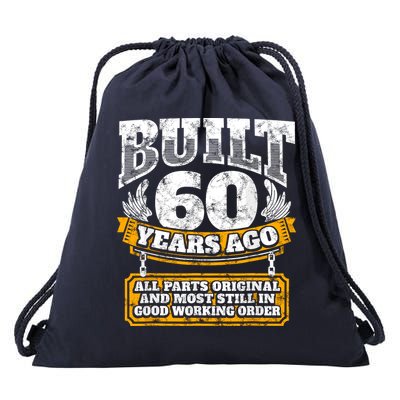 Funny 60th Birthday Bday Gift Saying Age 60 Year Joke Drawstring Bag
