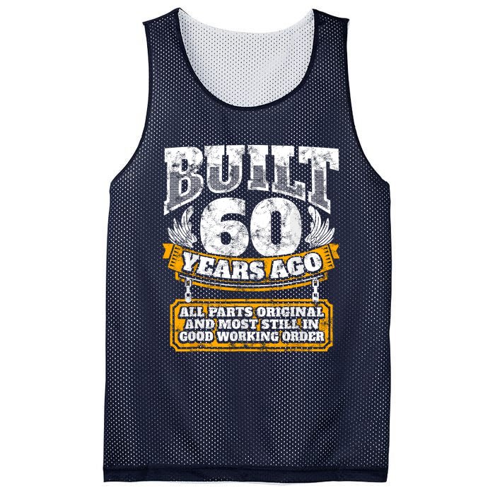 Funny 60th Birthday Bday Gift Saying Age 60 Year Joke Mesh Reversible Basketball Jersey Tank