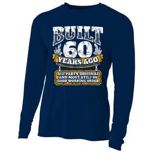 Funny 60th Birthday Bday Gift Saying Age 60 Year Joke Cooling Performance Long Sleeve Crew