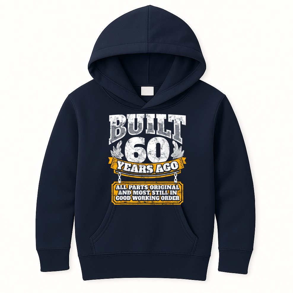 Funny 60th Birthday Bday Gift Saying Age 60 Year Joke Kids Hoodie
