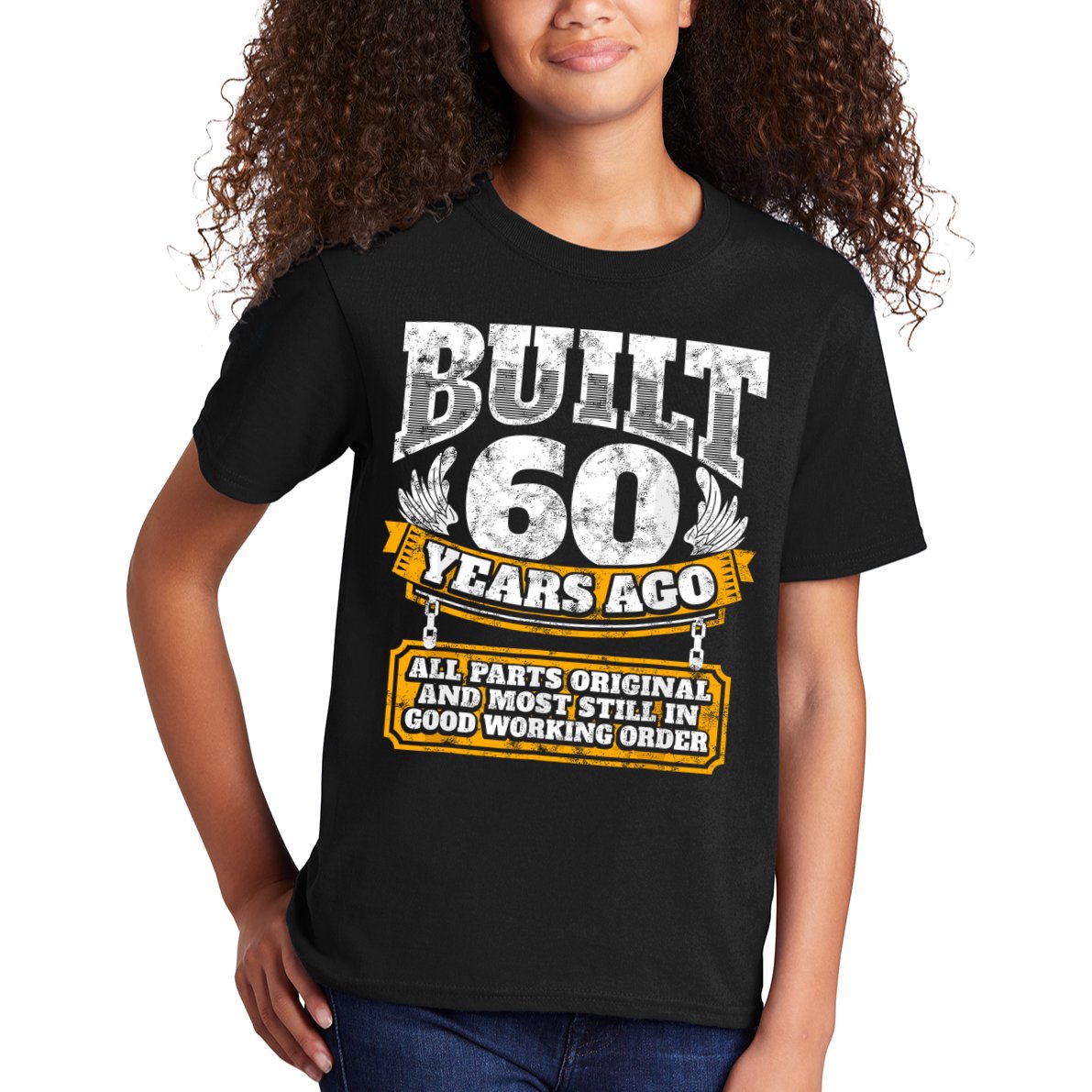 Funny 60th Birthday Bday Gift Saying Age 60 Year Joke Kids T-Shirt