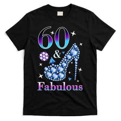 Fun 60th Birthday Fabulous Lady Gift Design T-Shirt