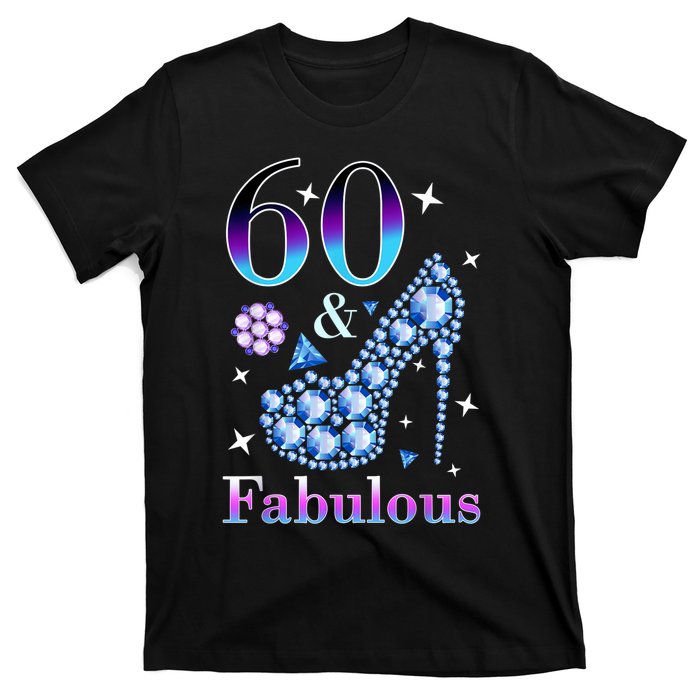 Fun 60th Birthday Fabulous Lady Gift Design T-Shirt