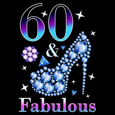 Fun 60th Birthday Fabulous Lady Gift Design T-Shirt