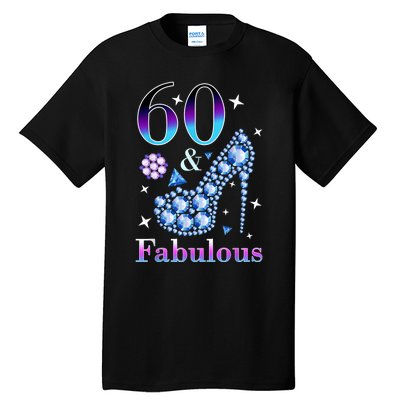 Fun 60th Birthday Fabulous Lady Gift Design Tall T-Shirt