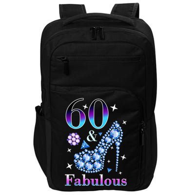 Fun 60th Birthday Fabulous Lady Gift Design Impact Tech Backpack