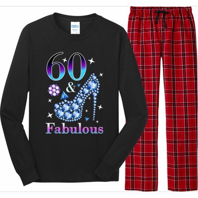 Fun 60th Birthday Fabulous Lady Gift Design Long Sleeve Pajama Set