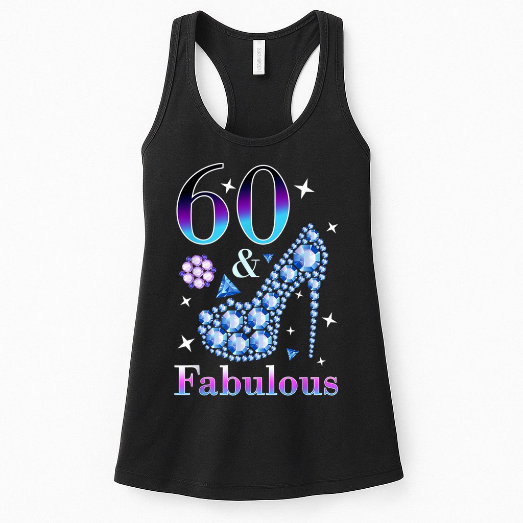 Fun 60th Birthday Fabulous Lady Gift Design Womens Tank Top