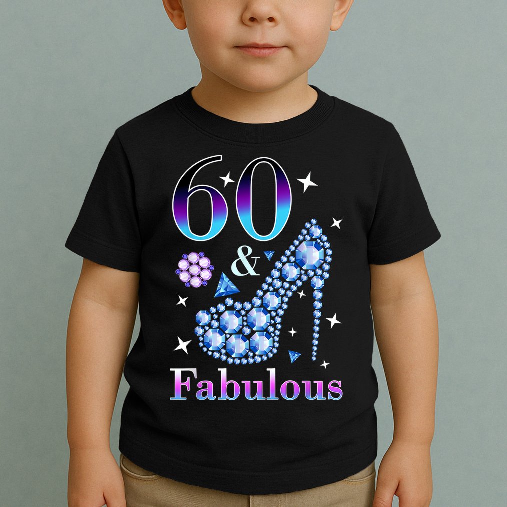 Fun 60th Birthday Fabulous Lady Gift Design Toddler T-Shirt