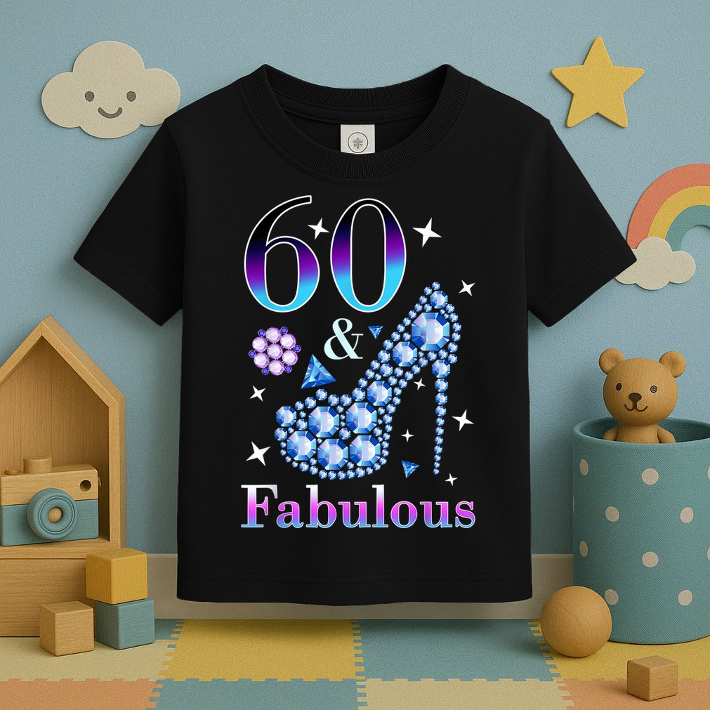 Fun 60th Birthday Fabulous Lady Gift Design Toddler T-Shirt