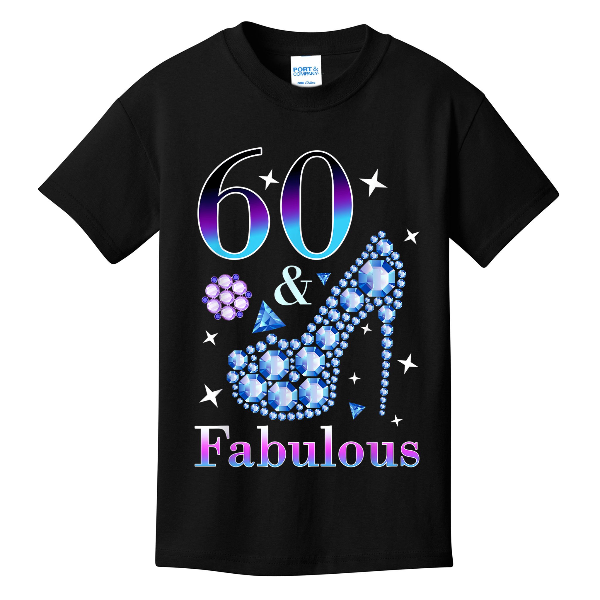Fun 60th Birthday Fabulous Lady Gift Design Kids T-Shirt