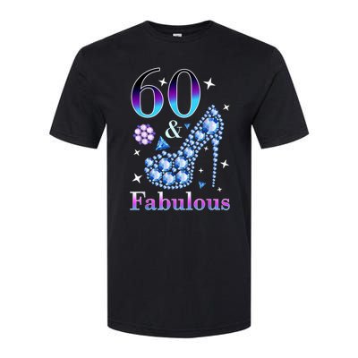 Fun 60th Birthday Fabulous Lady Gift Design Softstyle CVC T-Shirt