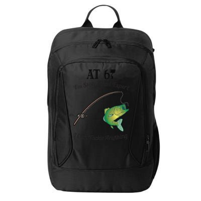 Funny 67th Birthday Gift 67YearOld Fisherman Fishing City Backpack