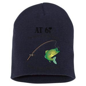 Funny 67th Birthday Gift 67YearOld Fisherman Fishing Short Acrylic Beanie