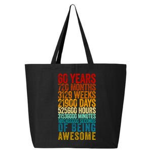 Funny 60th Birthday Old Meter Funny 60 Year Old Gifts 25L Jumbo Tote