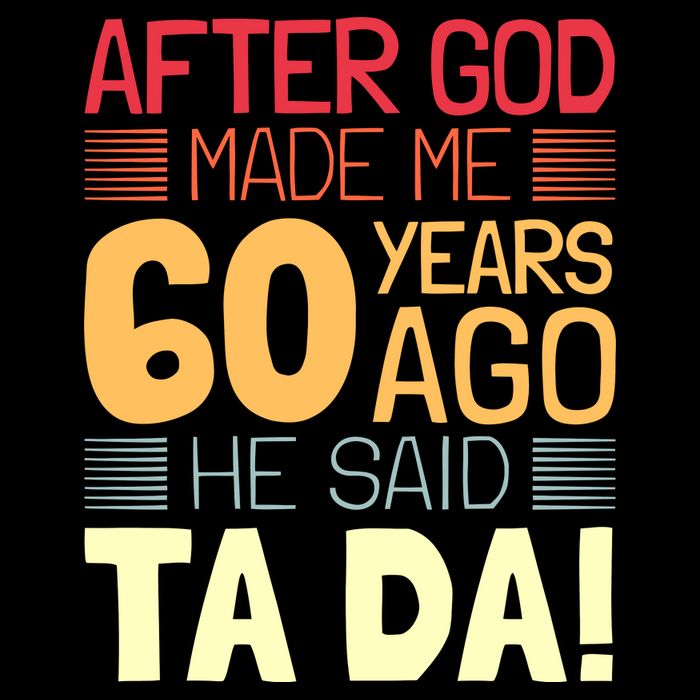 Funny 60th Birthday God Said Ta Da 60 Year Old Sustainable Bucket Hat