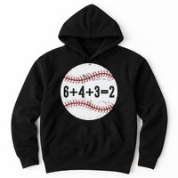 Funny 6+4+3=2 Double Play Baseball Gift Hoodie