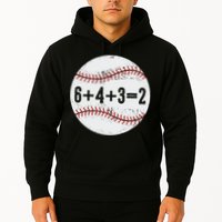 Funny 6+4+3=2 Double Play Baseball Gift Hoodie