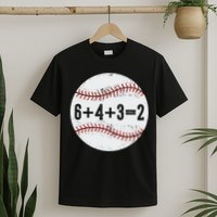Funny 6+4+3=2 Double Play Baseball Gift T-Shirt