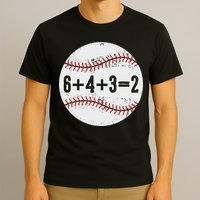 Funny 6+4+3=2 Double Play Baseball Gift T-Shirt