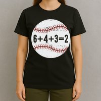 Funny 6+4+3=2 Double Play Baseball Gift T-Shirt