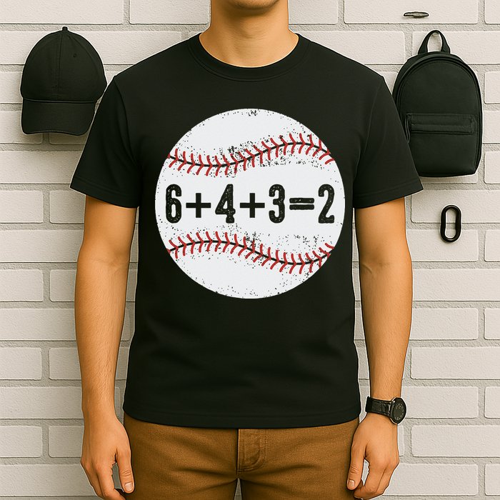 Funny 6+4+3=2 Double Play Baseball Gift T-Shirt
