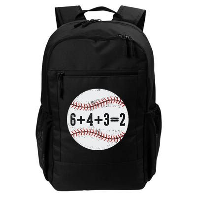 Funny 6+4+3=2 Double Play Baseball Gift Backpack