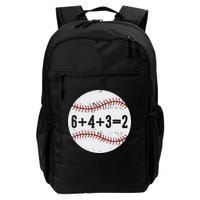 Funny 6+4+3=2 Double Play Baseball Gift Backpack
