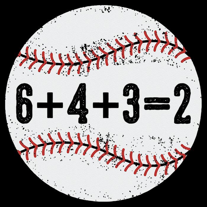 Funny 6+4+3=2 Double Play Baseball Gift Sustainable Bucket Hat